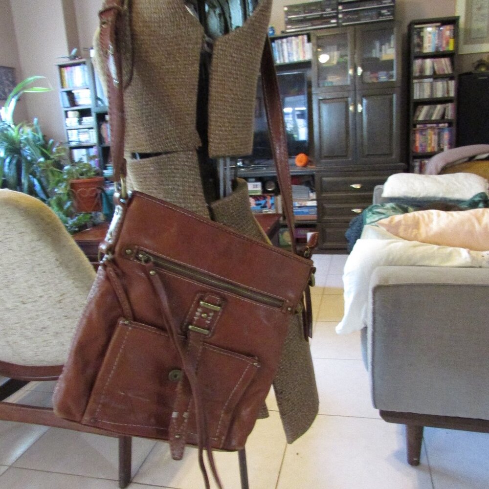 LB leather Hobo styled purse